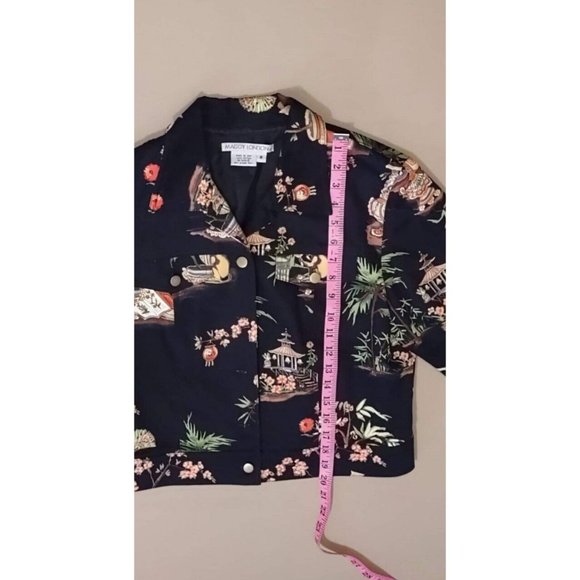 Vintage Maggy London Jacket Top Blazer Made In The USA Sz-8 - Picture 2 of 4